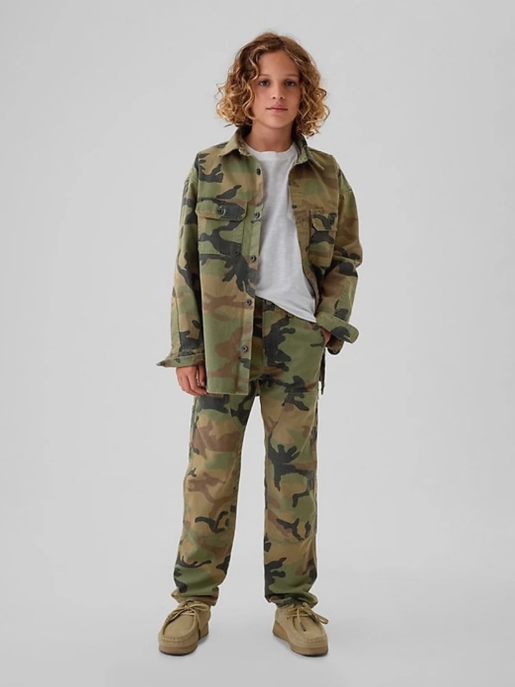 Kids Camo Carpenter Pants