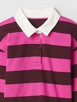 Kids Cropped Rugby Polo Shirt