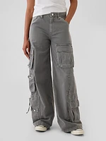 Mid Rise Relaxed Cargo Pants