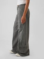 Mid Rise Relaxed Cargo Pants