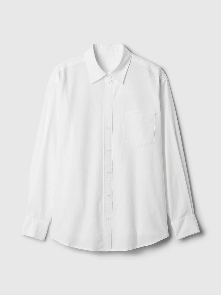 Organic Cotton Poplin Big Shirt