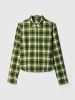Organic Cotton Cropped Shirt