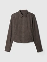 Organic Cotton Cropped Shirt