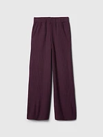 Kids Softspun Rib Wide-Leg Pants