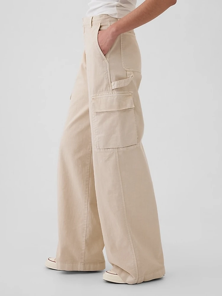 Low Rise Cargo Baggy Khakis