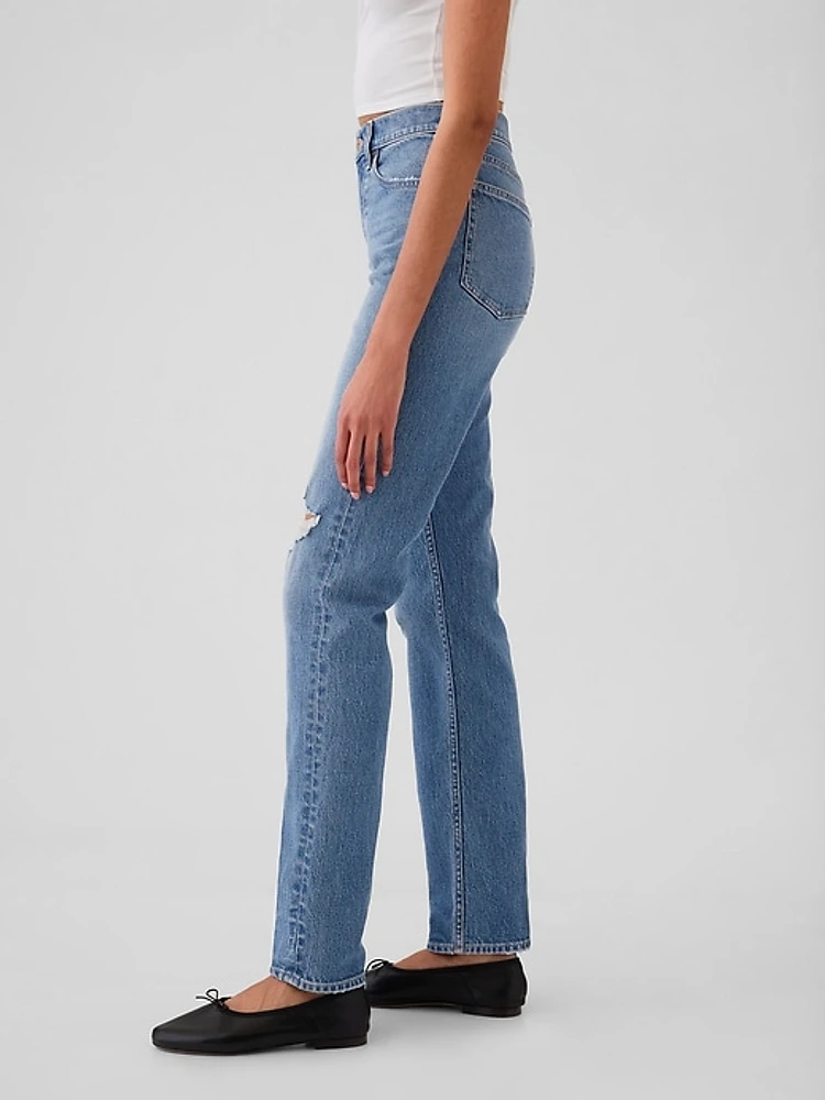 High Rise '90s Straight Jeans