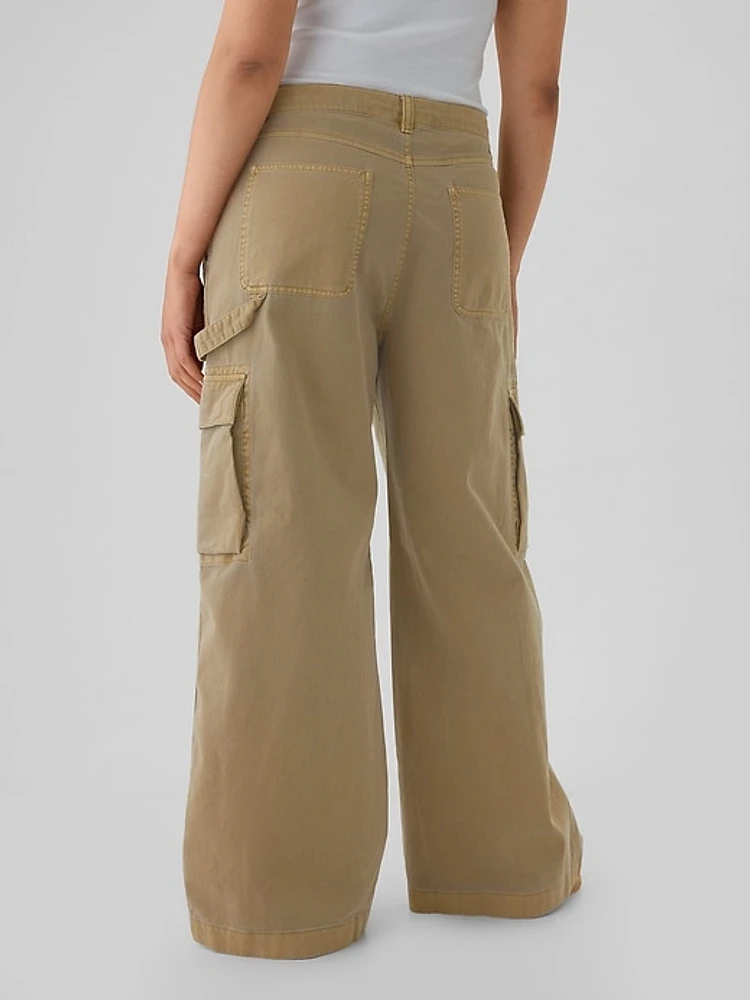 Low Rise Cargo Baggy Khakis