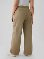 High Rise Cargo Baggy Trousers