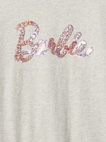 Kids Organic Cotton Sequin Barbie T-Shirt