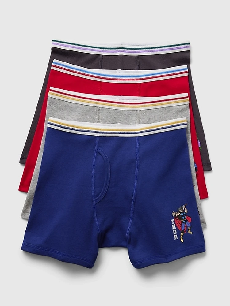 GapKids | Marvel Organic Cotton Boxer Briefs (4-Pack)