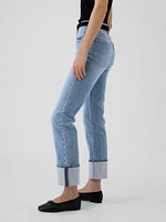 High Rise Velvet '90s Straight Pants