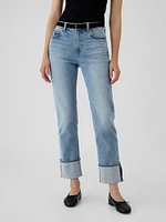 High Rise Velvet '90s Straight Pants
