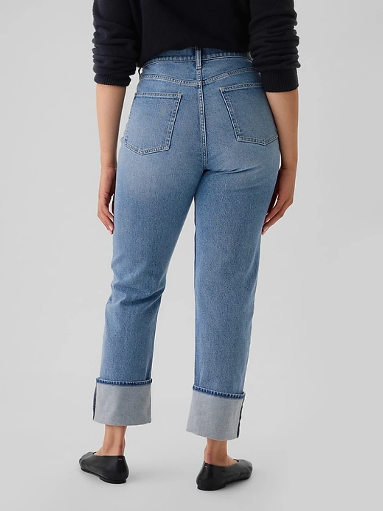 High Rise '90s Straight Jeans