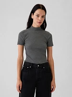 Modern Rib Mockneck T-Shirt