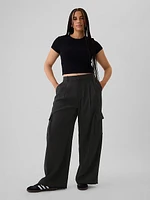 365 High Rise Cargo Pleated Trousers