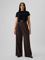 365 High Rise Brushed Twill Pleated Trousers