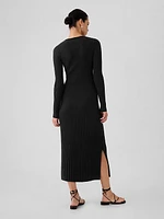 Rib Sweater Maxi Dress