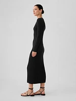 Rib Sweater Maxi Dress