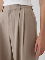 365 High Rise Brushed Twill Pleated Trousers