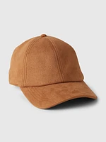 Vegan Suede Baseball Hat