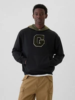 Colorblock Varsity Logo Hoodie