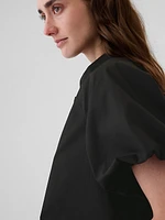 Organic Cotton Bubble Sleeve Shirt