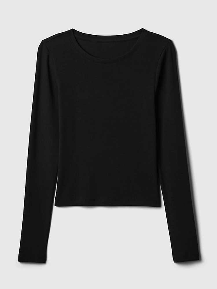 Modern Rib Cropped T-Shirt