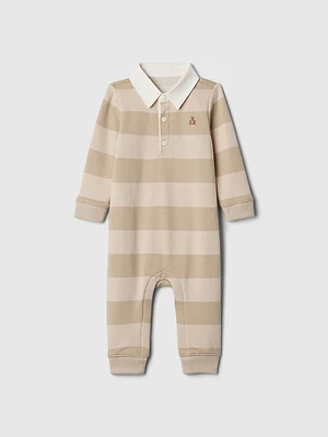 Baby Vintage Soft Rugby Polo One-Piece