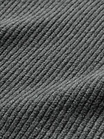 CashSoft Shaker-Stitch Crewneck Sweater