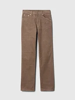 High Rise Corduroy '90s Straight Pants