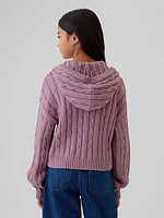 Kids Cable-Knit Cropped Sweater