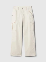 Mid Rise '90s Loose Cheetah Cargo Jeans
