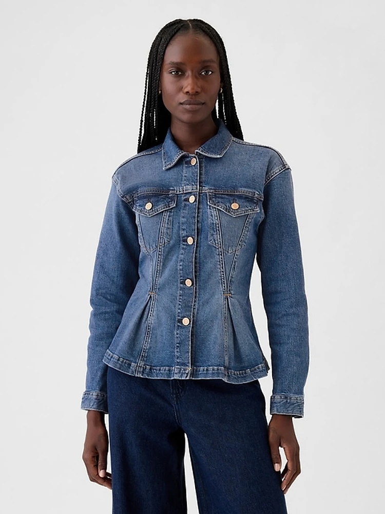 Cinched Denim Jacket