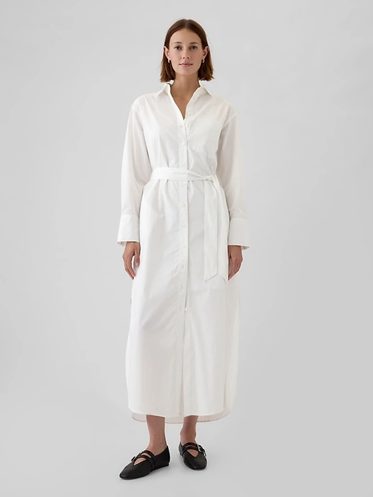 Organic Cotton Maxi Shirtdress