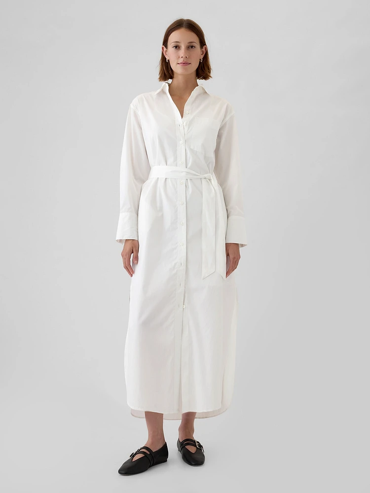 Organic Cotton Maxi Shirtdress