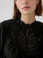 Embroidered Eyelet Top