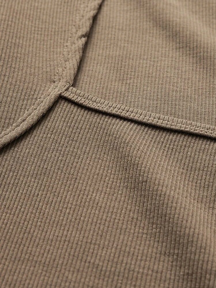 Modern Rib Square-Neck Top