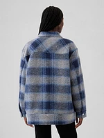 Wool Boyfriend Shirt Jacket