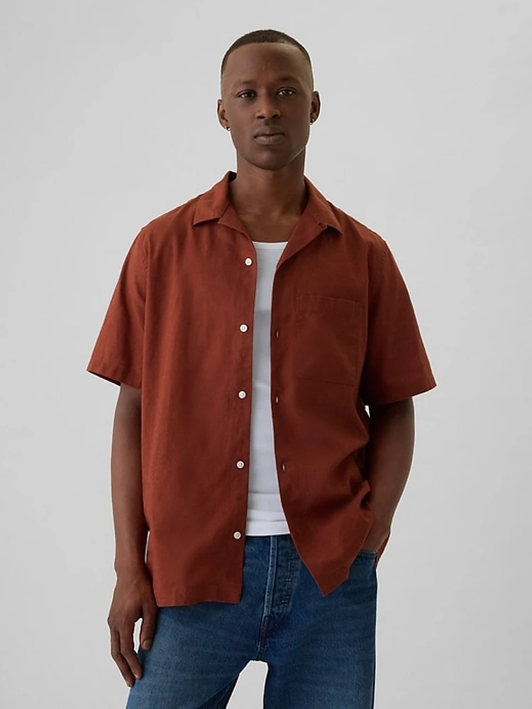 Linen-Cotton Resort Shirt