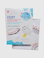 Oneberrie Two Pack Cotton Baby Bath Swaddle