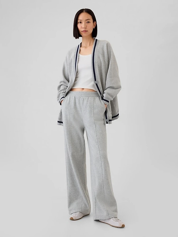 Vintage Soft Oversized Varsity Cardigan