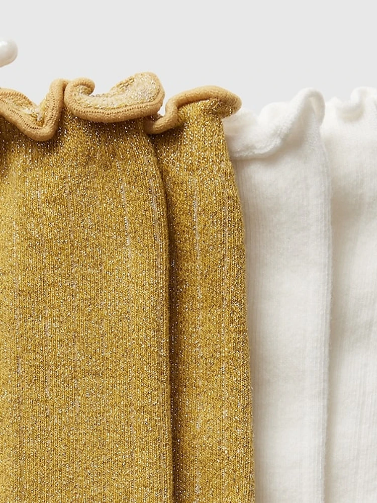 Ruffle Crew Socks (2-Pack)