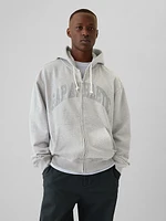 Heavyweight Athletic Logo Full-Zip Hoodie