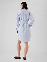 Organic Cotton Oxford Mini Shirtdress