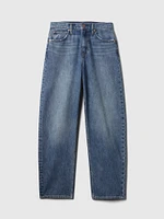High Rise Barrel Jeans