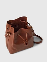 Vegan Leather Bucket Bag