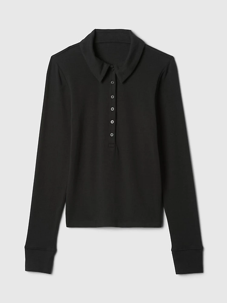 Modern Cropped Polo Shirt