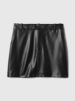 Vegan Leather Mini Skirt