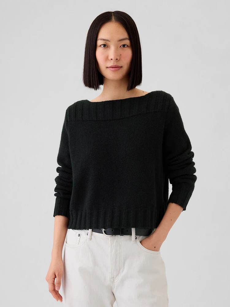 CashSoft Boatneck Sweater