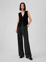 365 High Rise Brushed Twill Pleated Trousers